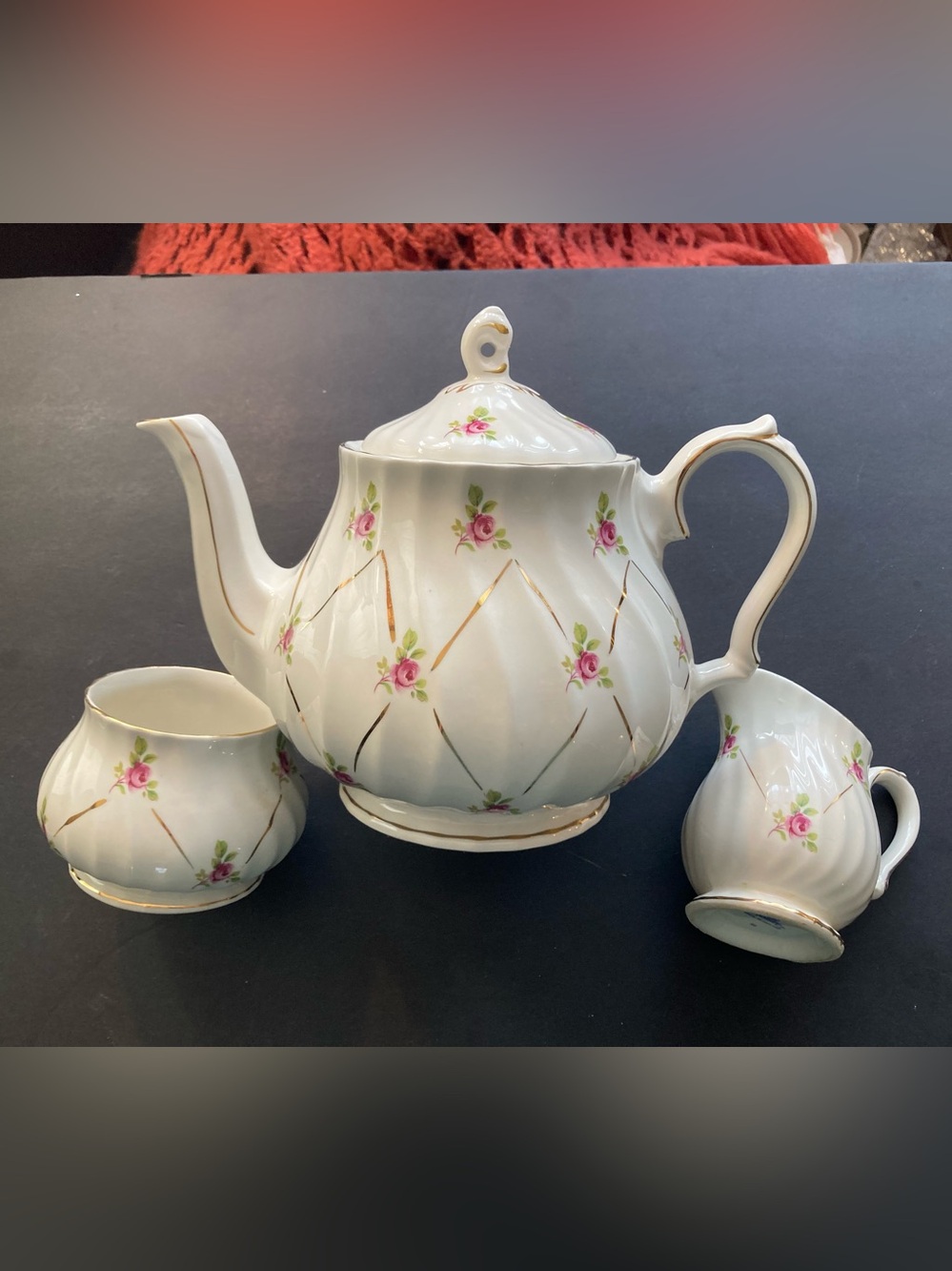 Sadler set teapot cream and sugar